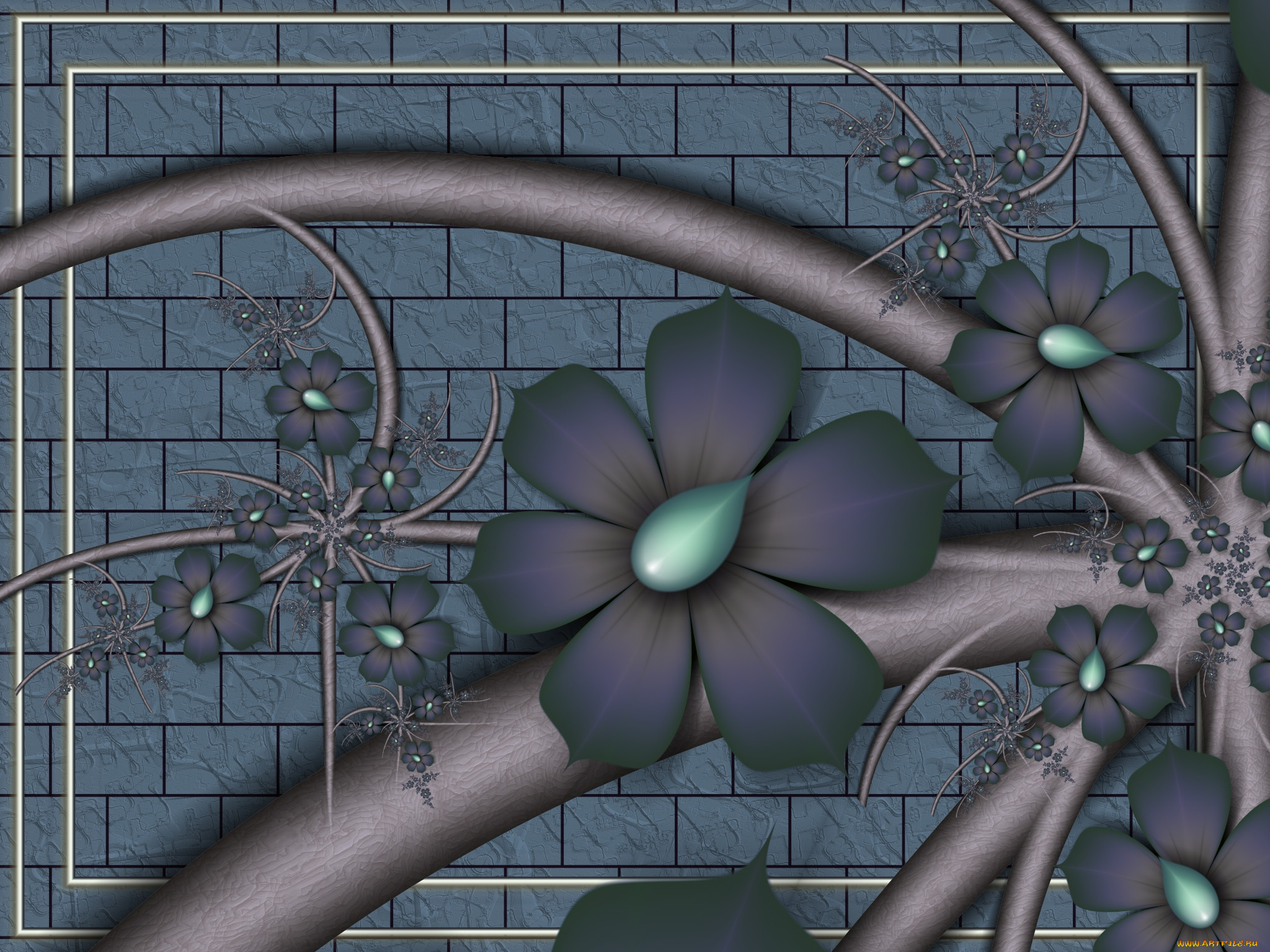 3 ,  , flowers, , , , 